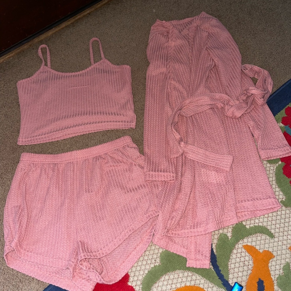 SHEIN Pink Pajama Set S NWT